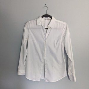 Express Ultimate Fitted Essential White Shirt